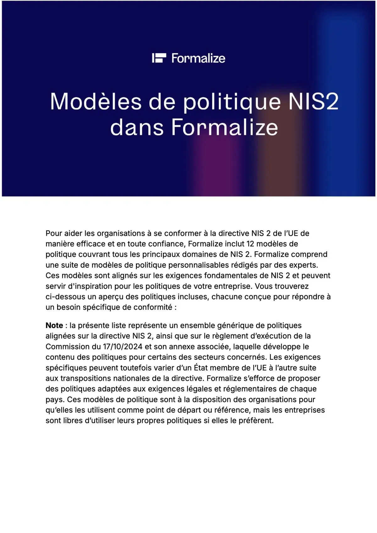 Policy Controls Preview Page 1