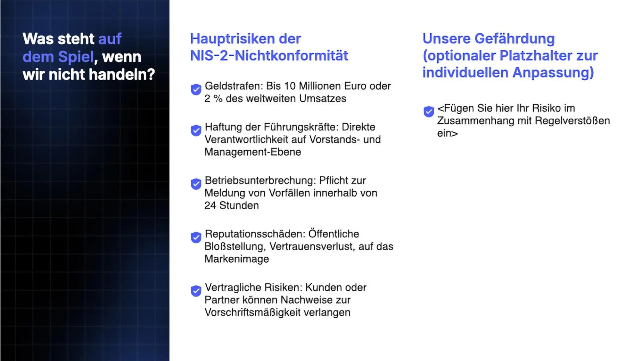 Stakeholder Presentation Preview Page 3