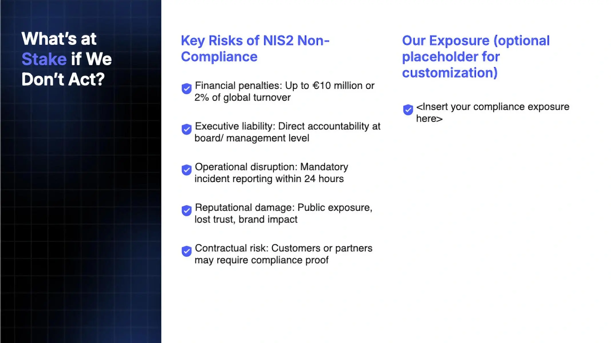 Stakeholder Presentation Preview Page 3