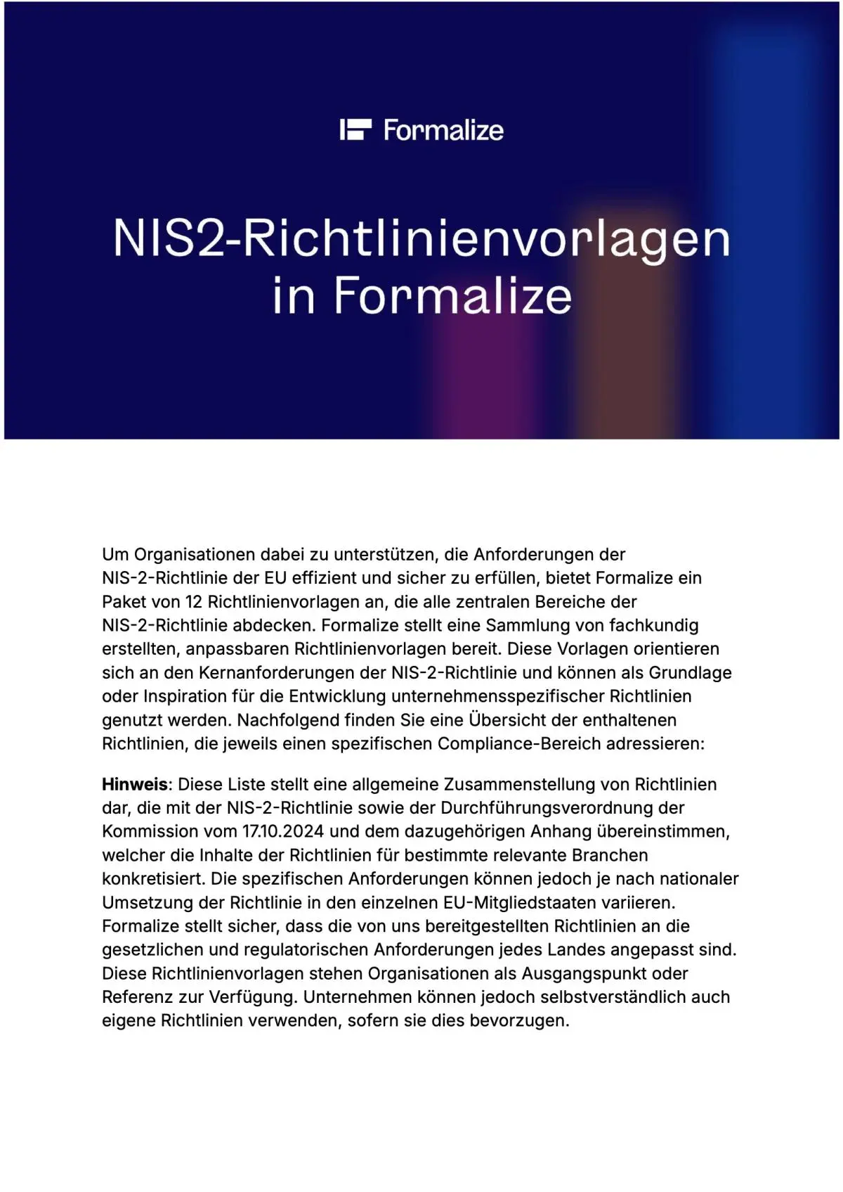 Policy Controls Preview Page 1