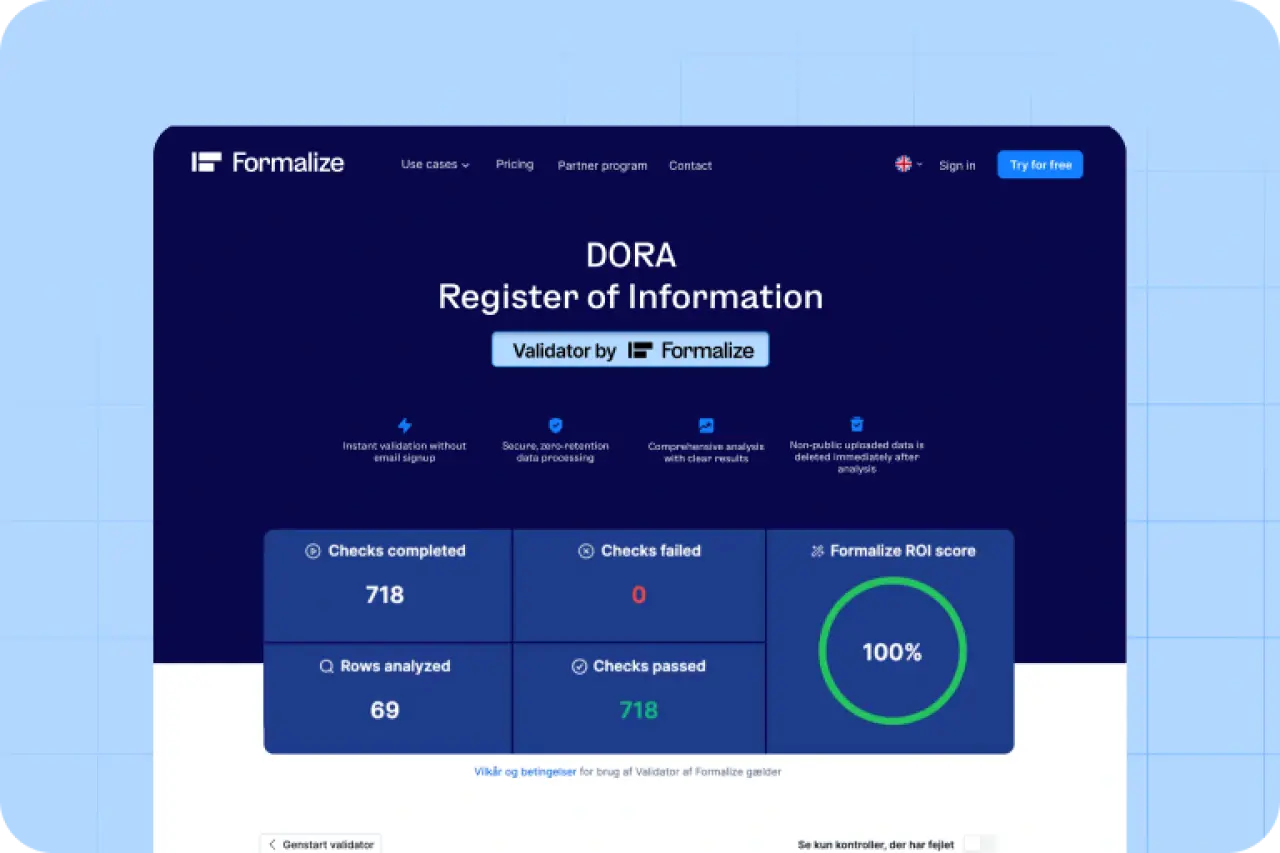 DORA ROI Validator